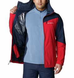 Bunda Columbia Iceberg Point™ Jacket Man - červená/námořnická