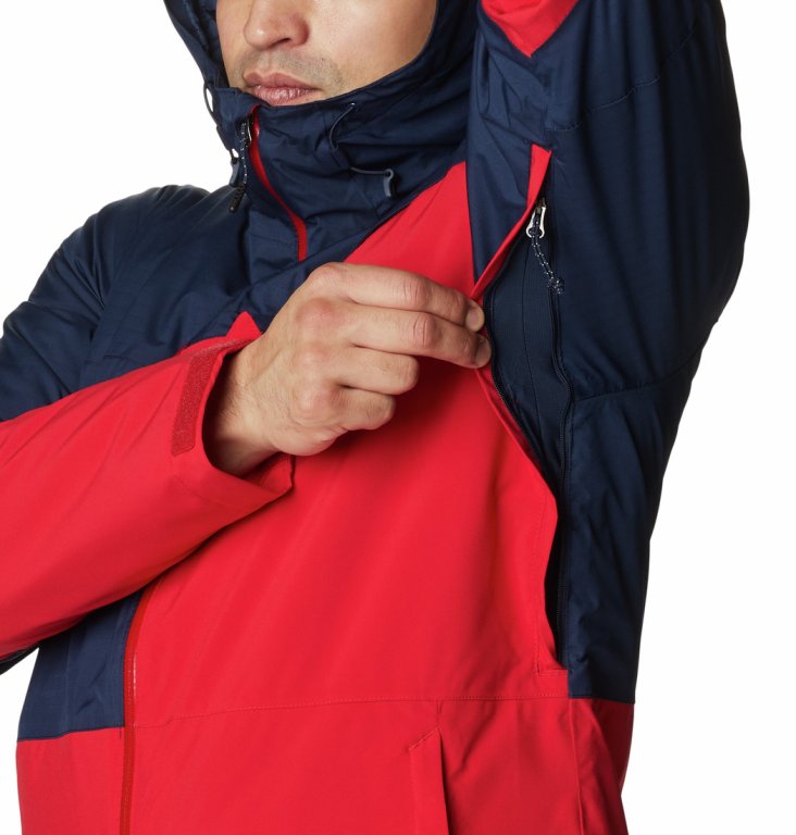 Bunda Columbia Iceberg Point™ Jacket Man - červená/námořnická