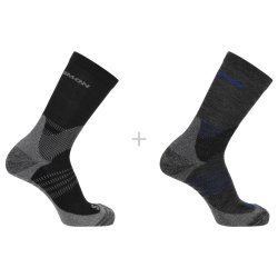 Шкарпетки Salomon X Ultra Access Crew 2-Pack - чорні
