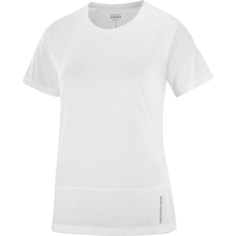 Жіноча футболка Salomon Cross Run SS Tee W - білий