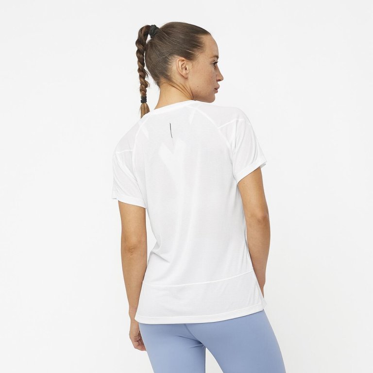 Жіноча футболка Salomon Cross Run SS Tee W - білий