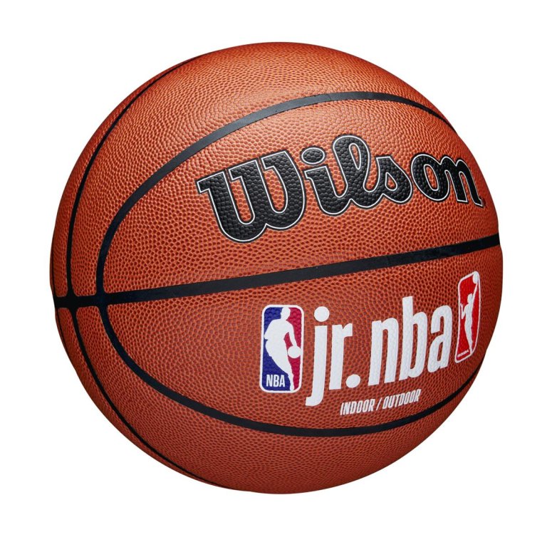 М'яч Wilson Jr NBA Fam Logo Indoor Outdoor Bskt - коричневий