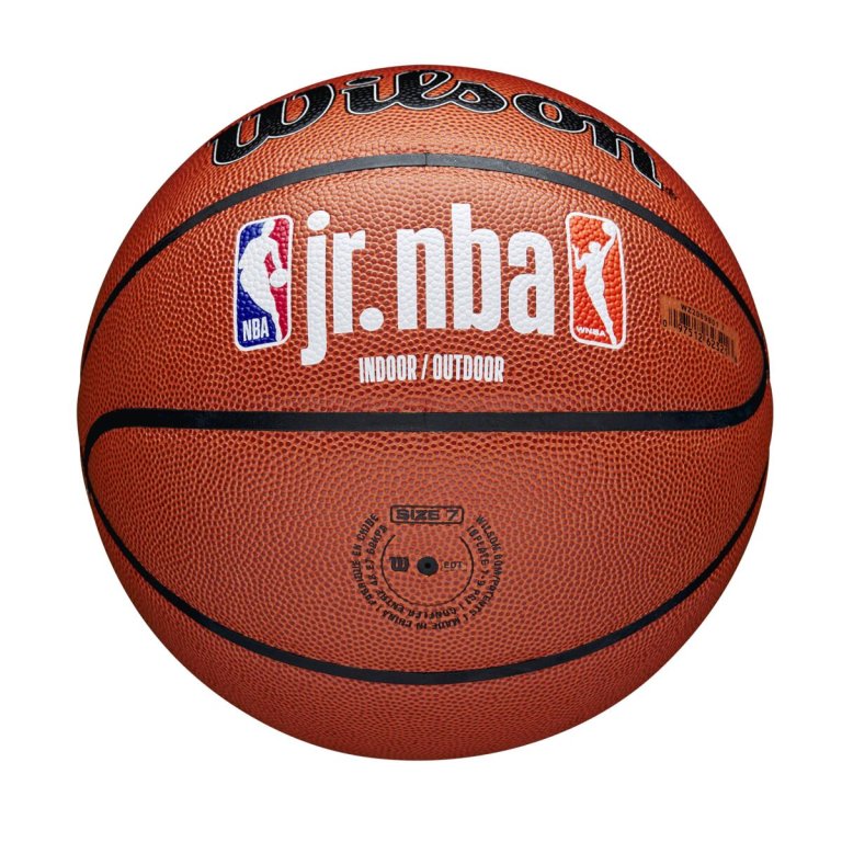 М'яч Wilson Jr NBA Fam Logo Indoor Outdoor Bskt - коричневий