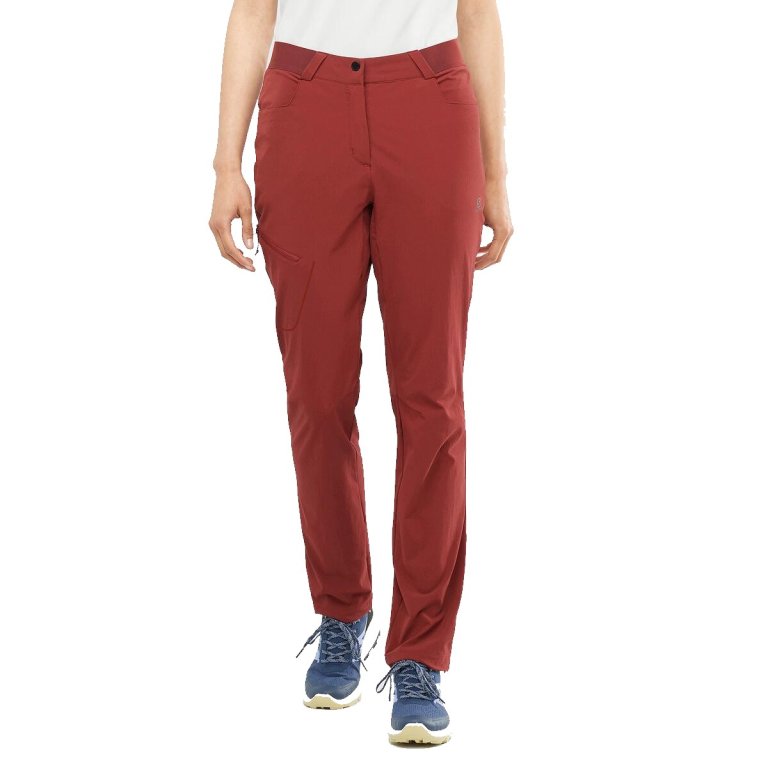 Штани Salomon WAYFARER PANTS W - червоні (збільшена довжина)