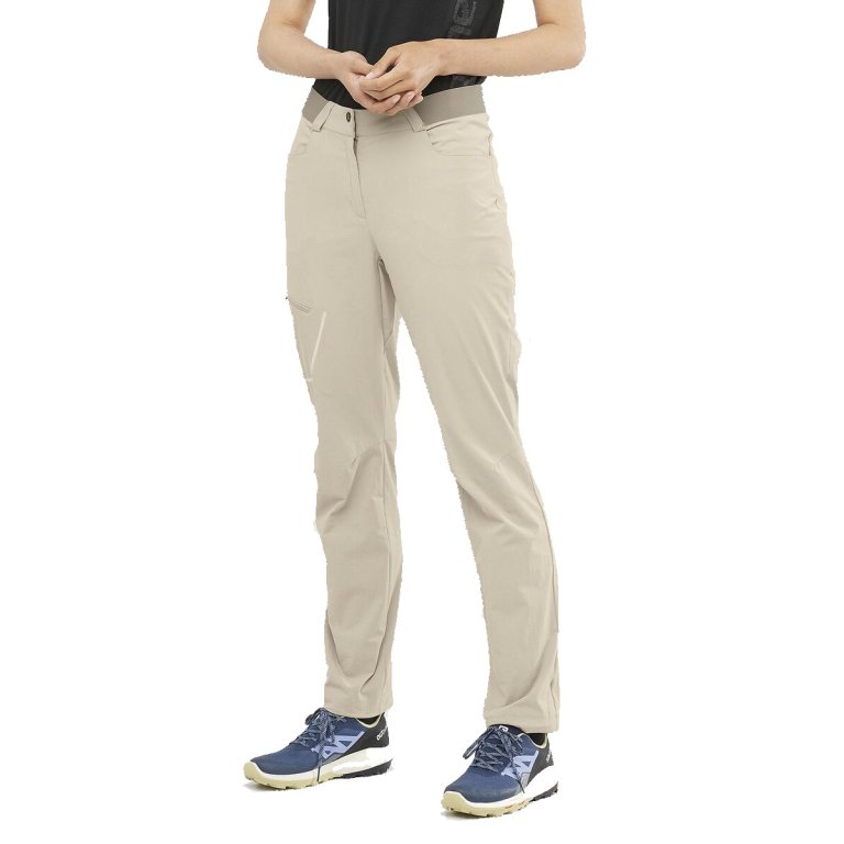Штани Salomon Wayfarer Pants W - бежеві (подовжена довжина)