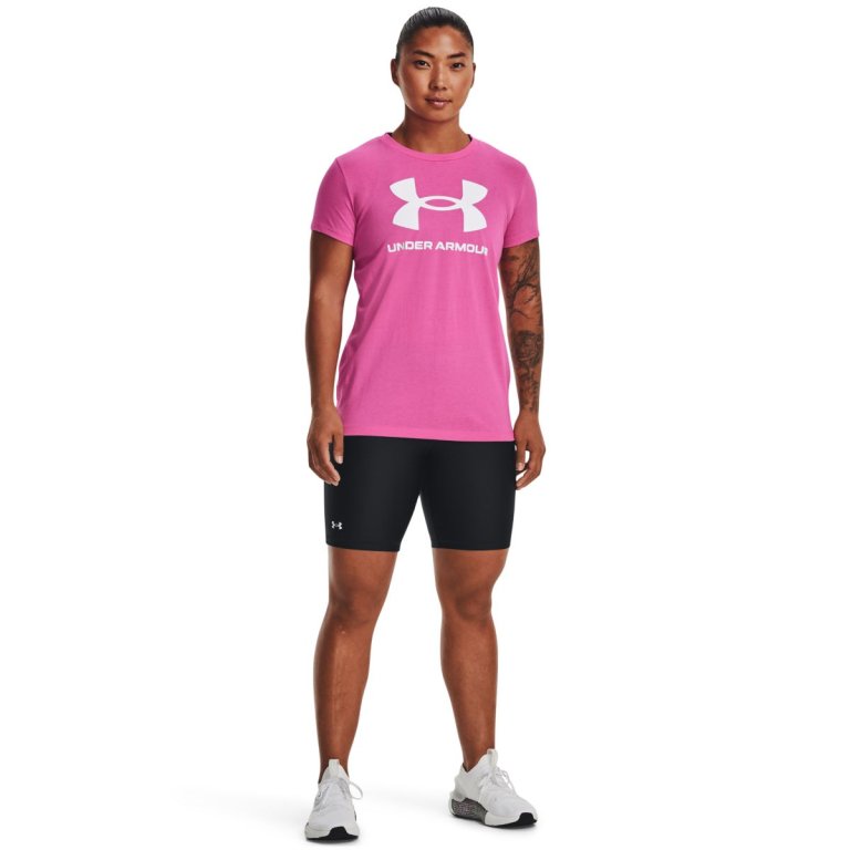 Футболка Under Armour Sportstyle Logo SS W - рожева