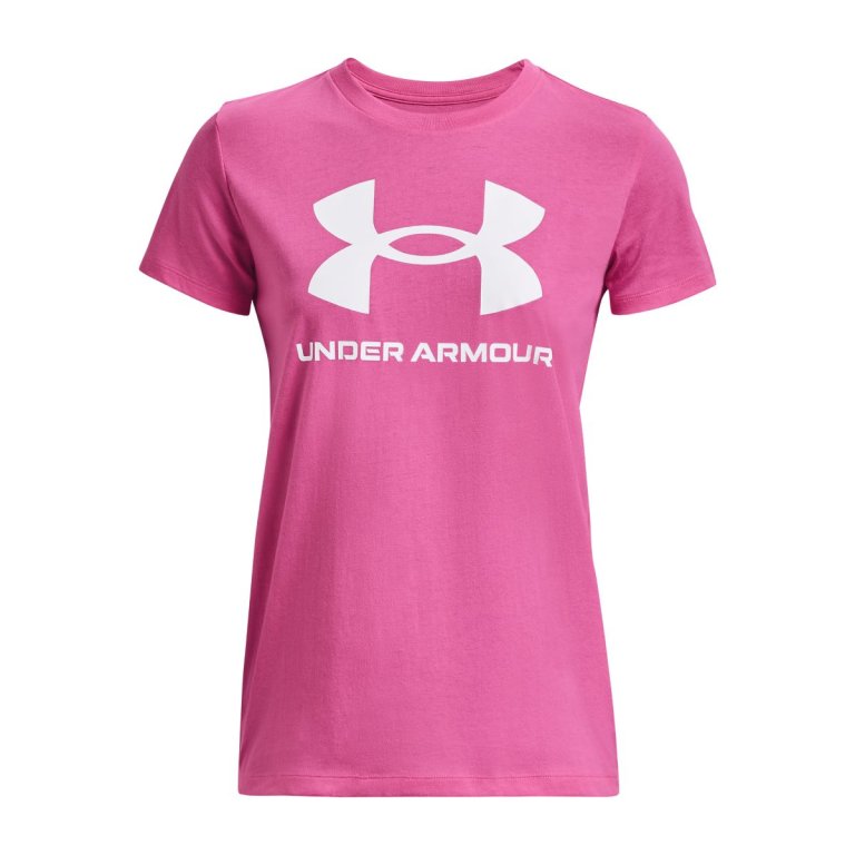 Футболка Under Armour Sportstyle Logo SS W - рожева