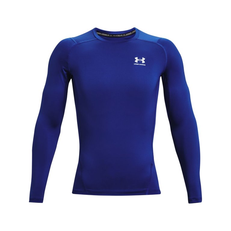 Футболка Under Armour HG Armour Comp LS M - синя