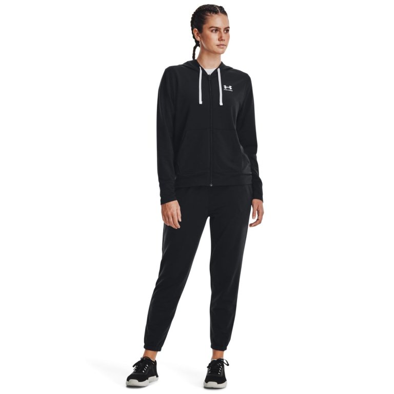 Штани спортивні жіночі Under Armour Rival Terry Jogger W - чорні