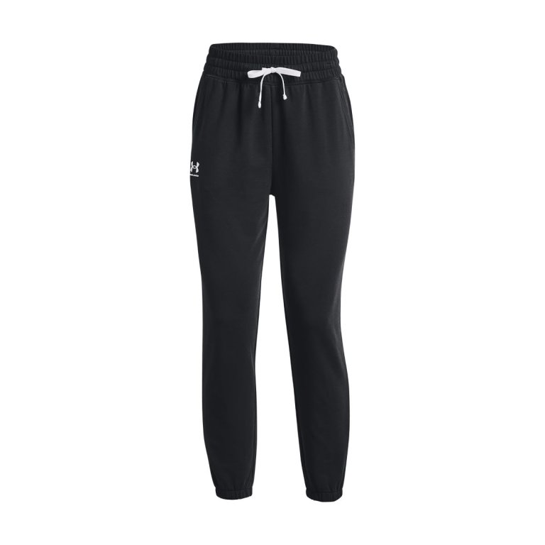 Штани спортивні жіночі Under Armour Rival Terry Jogger W - чорні