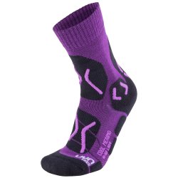 Шкарпетки UYN Trekking Cool Merino W Socks - фіолетовий/чорний