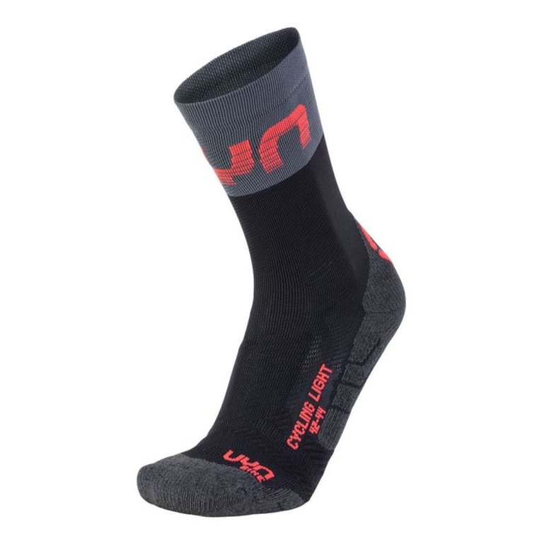 Шкарпетки UYN CYCLING LIGHT SOCKS - чорний/червоний