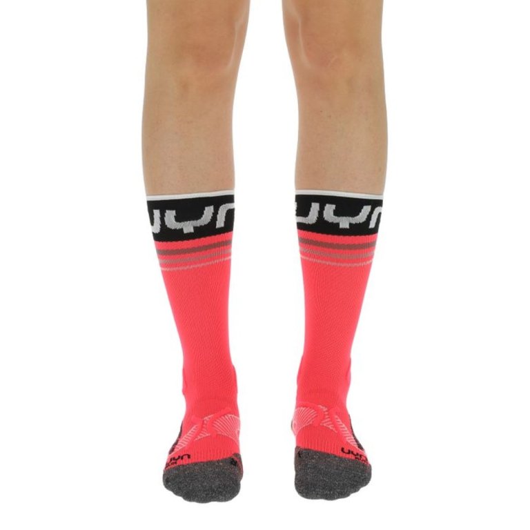 Шкарпетки UYN Runner's One Mid Socks W - рожевий/чорний