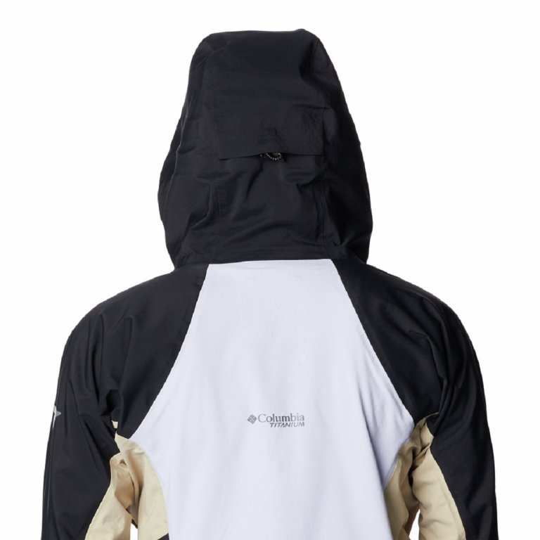 Куртка Columbia Mazama Trail™ Shell W - біла/чорна/коричнева