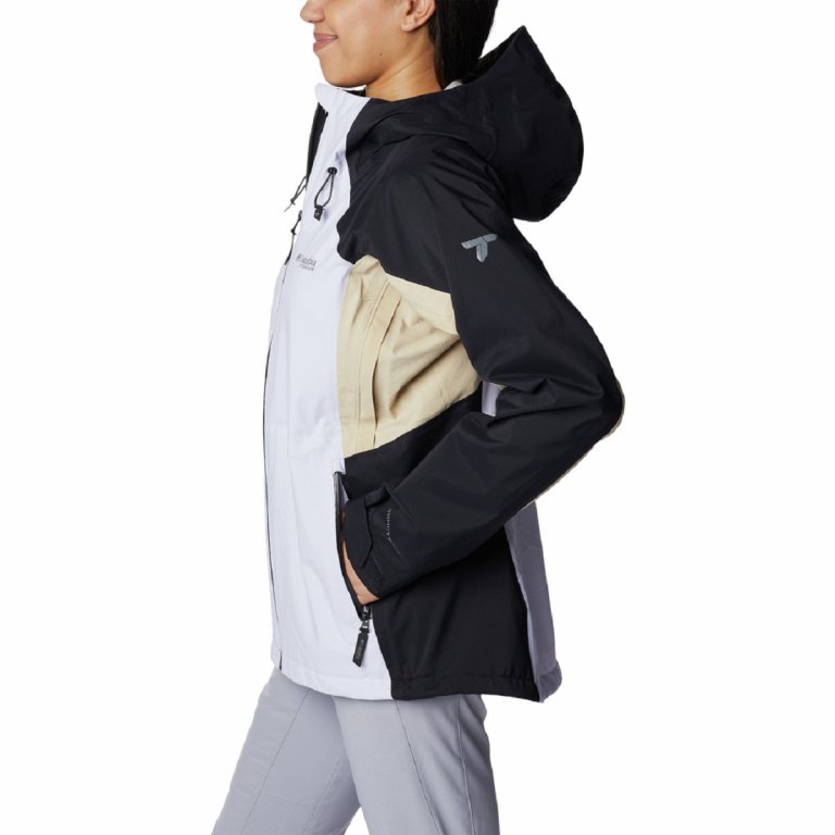 Куртка Columbia Mazama Trail™ Shell W - біла/чорна/коричнева