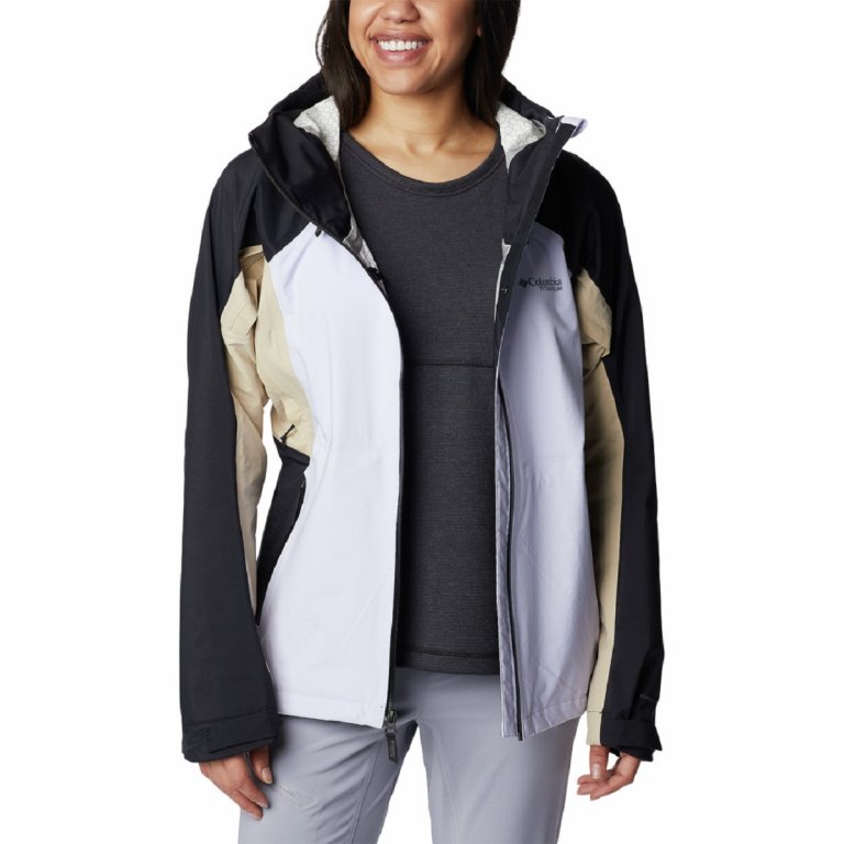 Куртка Columbia Mazama Trail™ Shell W - біла/чорна/коричнева