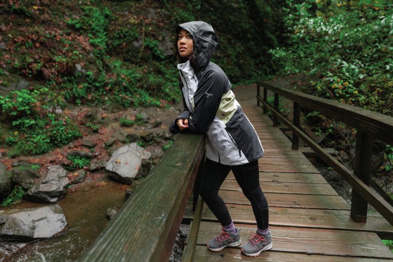 Куртка Columbia Mazama Trail™ Shell W - біла/чорна/коричнева