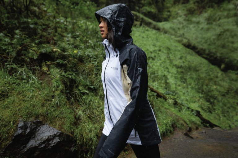 Куртка Columbia Mazama Trail™ Shell W - біла/чорна/коричнева