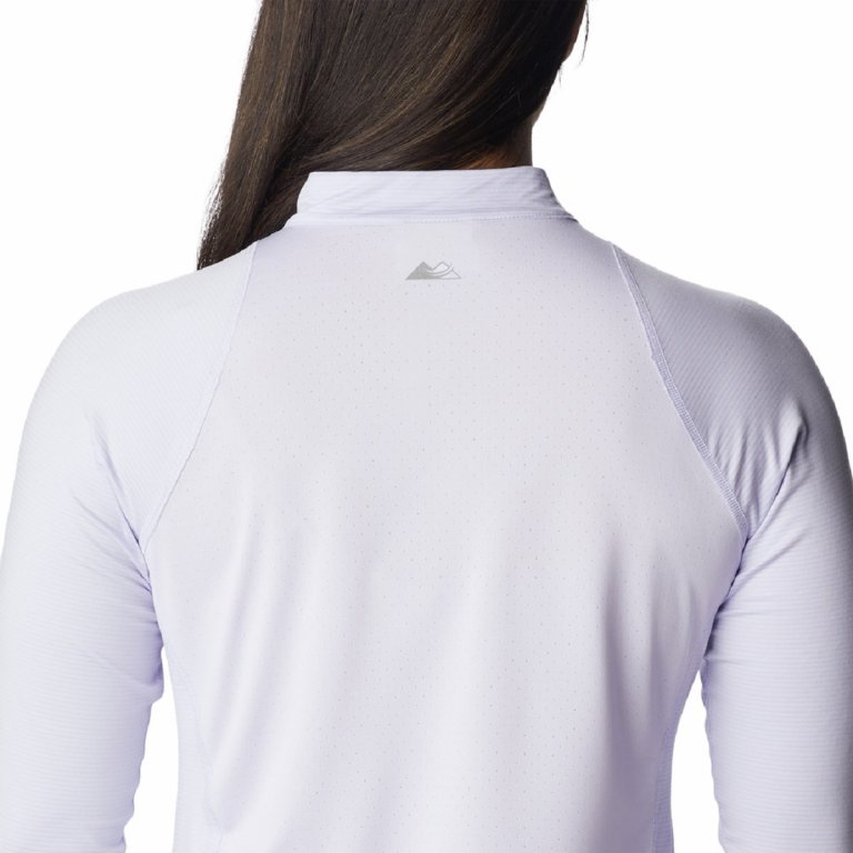 Футболка Columbia Endless Trail™ 1/2 Zip Mesh LS W - фіолетова