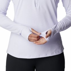 Футболка Columbia Endless Trail™ 1/2 Zip Mesh LS W - фіолетова