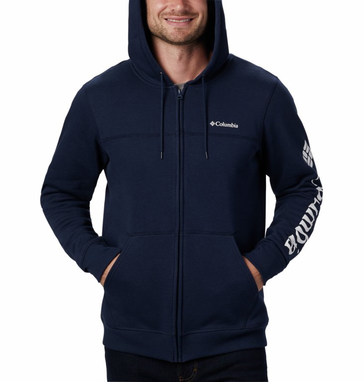 Світшот Columbia Logo Fleece FZ M - темно-синій