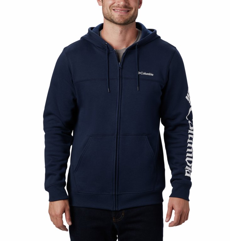 Світшот Columbia Logo Fleece FZ M - темно-синій