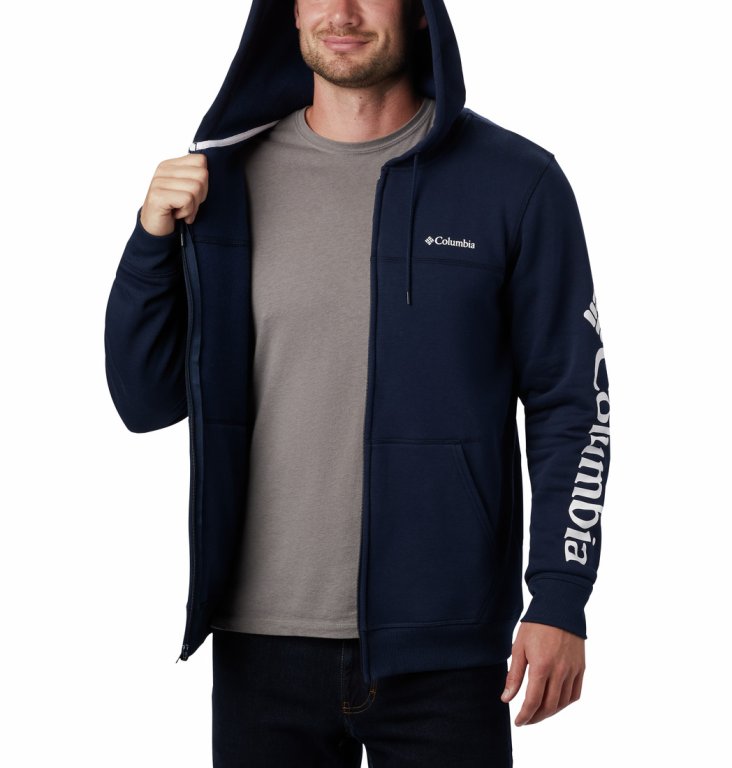 Світшот Columbia Logo Fleece FZ M - темно-синій