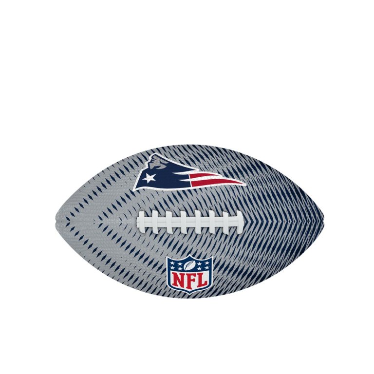 М'яч Wilson NFL Team Tailgate FB NE - синій/сірий - синій/сірий