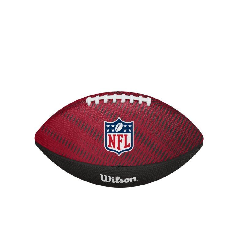 М'яч Wilson NFL Team Tailgate FB TB - червоний/чорний