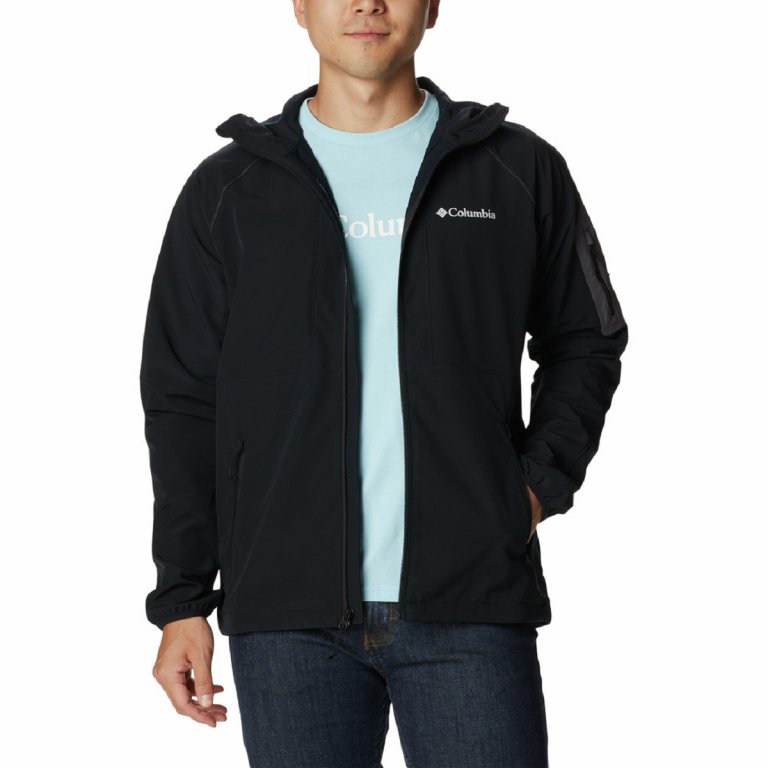 Bunda Columbia Tall Heights™ Hooded Softshell M - černá