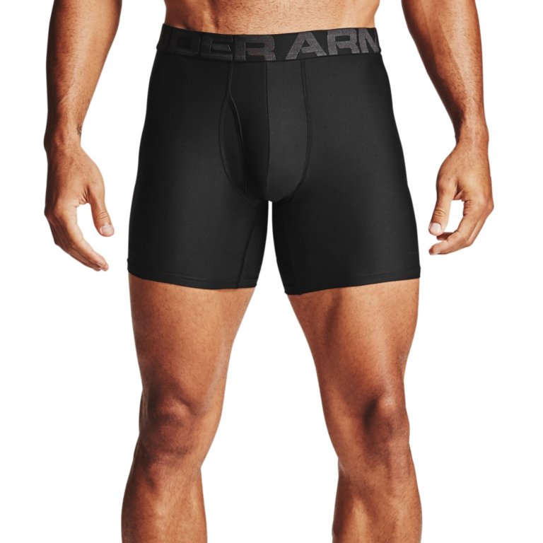 Труси боксери Under Armour Tech 6in 2 Pack Boxer Briefs M - чорні