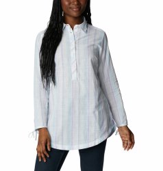 Сорочка Columbia Camp Henry™ II Tunic W - біла/синя/фіолетова