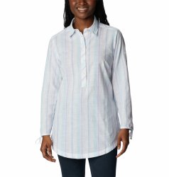 Сорочка Columbia Camp Henry™ II Tunic W - біла/синя/фіолетова