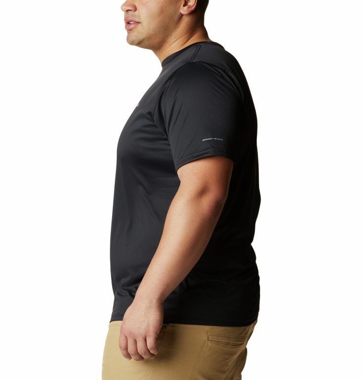 Футболка Columbia Hike™ Crew M - чорна (PLUS SIZE)