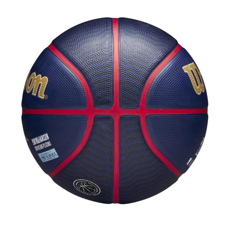 М'яч Wilson NBA Player Icon Outdoor Bskt Zion - синій/золотий