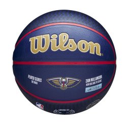 М'яч Wilson NBA Player Icon Outdoor Bskt Zion - синій/золотий