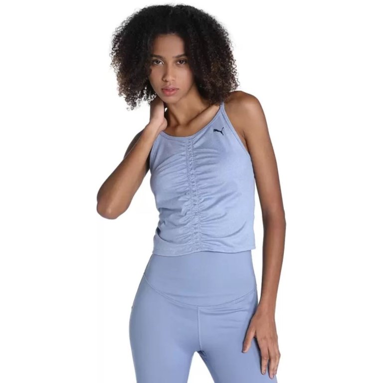 Майка Puma Studio Foundation Ruched Tank W - синій