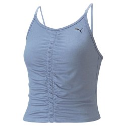 Майка Puma Studio Foundation Ruched Tank W - синій