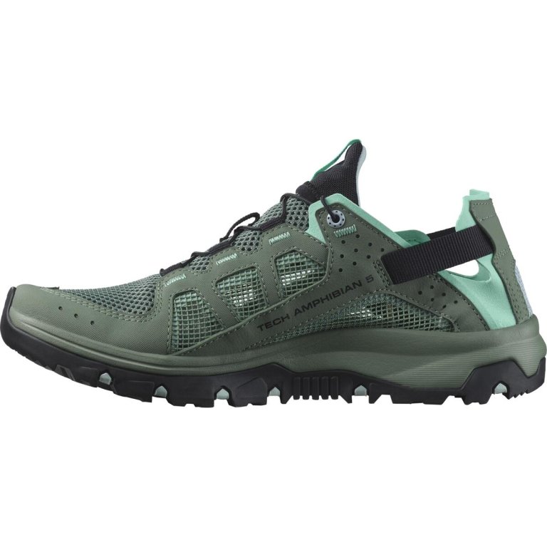 Кросівки Salomon Techamphibian 5 W - зелені/ чорні