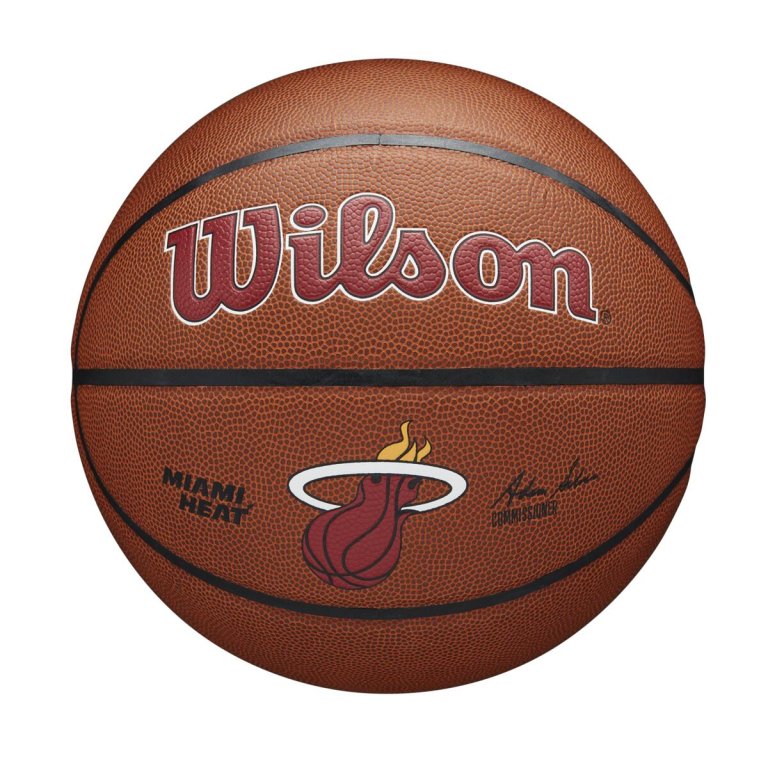 М'яч Wilson NBA Team Alliance Mia Heat - коричневий