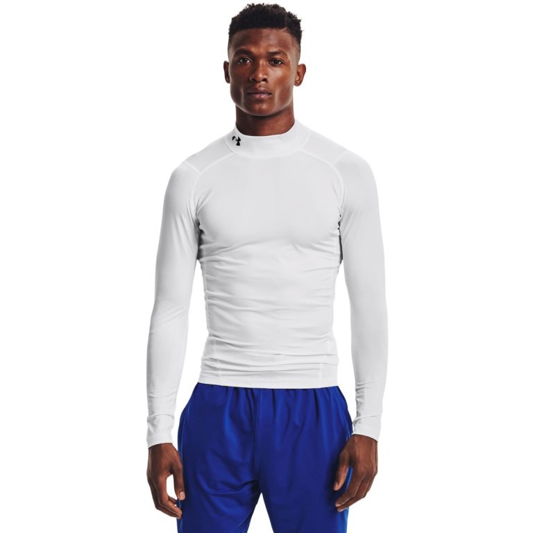 Футболка Under Armour HG Armour Comp Mock LS M - біла