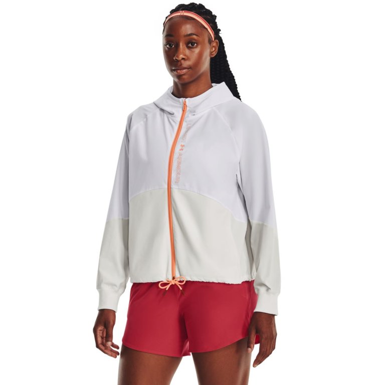 Куртка жіноча Under Armour Woven FZ Jacket W - біла