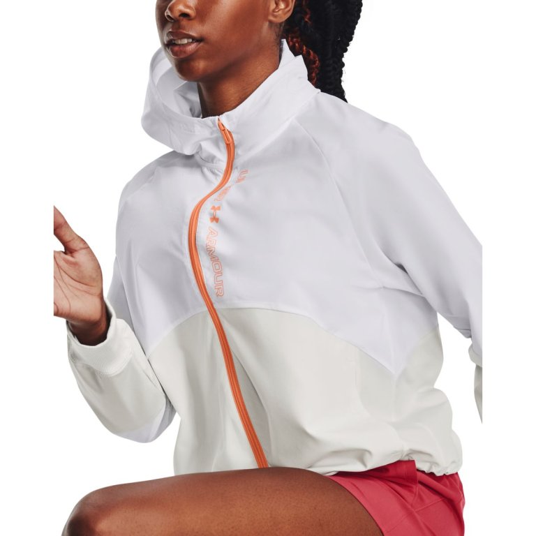 Куртка жіноча Under Armour Woven FZ Jacket W - біла