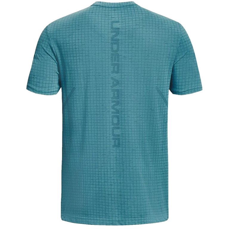Футболка Under Armour Seamless Grid SS M - синя