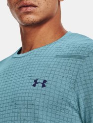 Футболка Under Armour Seamless Grid SS M - синя