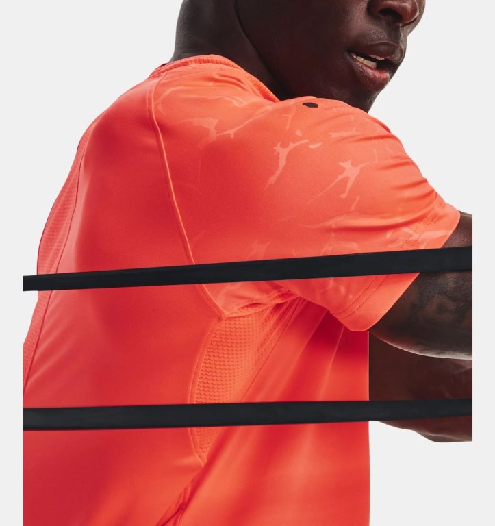 Футболка Under Armour Rush Emboss SS M - помаранчева