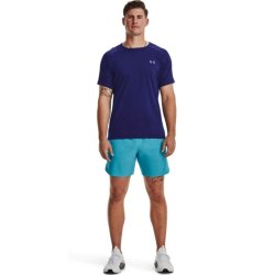 Футболка Under Armour Rush Emboss SS M - темно-синя
