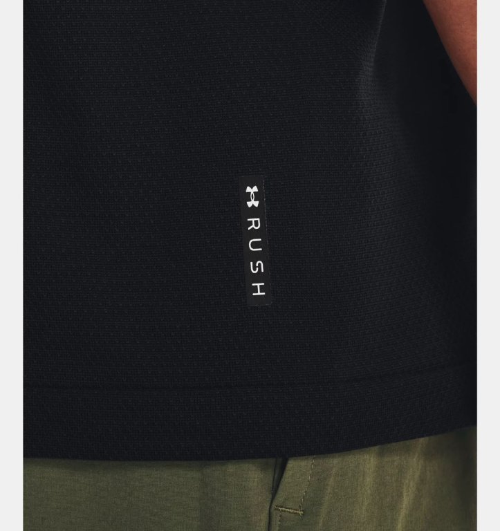 Футболка Under Armour Rush Seamless Legacy SS M - чорна