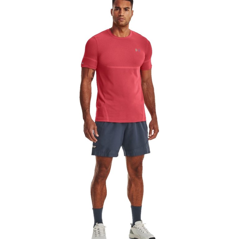 Футболка Under Armour Rush Seamless Legacy SS M - червона