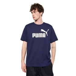 Футболка Puma ESS Logo Tee M - синя